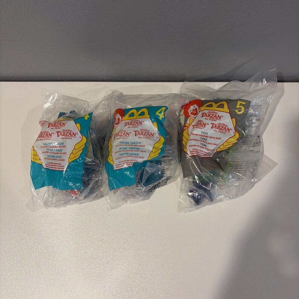McDonald’s Happy Meal Tarzan Toy Lot 2 #4 &  #5